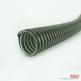 黑色包塑金属软管/金属波纹管配锌合金外丝直头