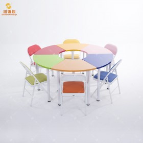 心潪心 团体活动桌  心理活动设备彩色拼接活动桌椅