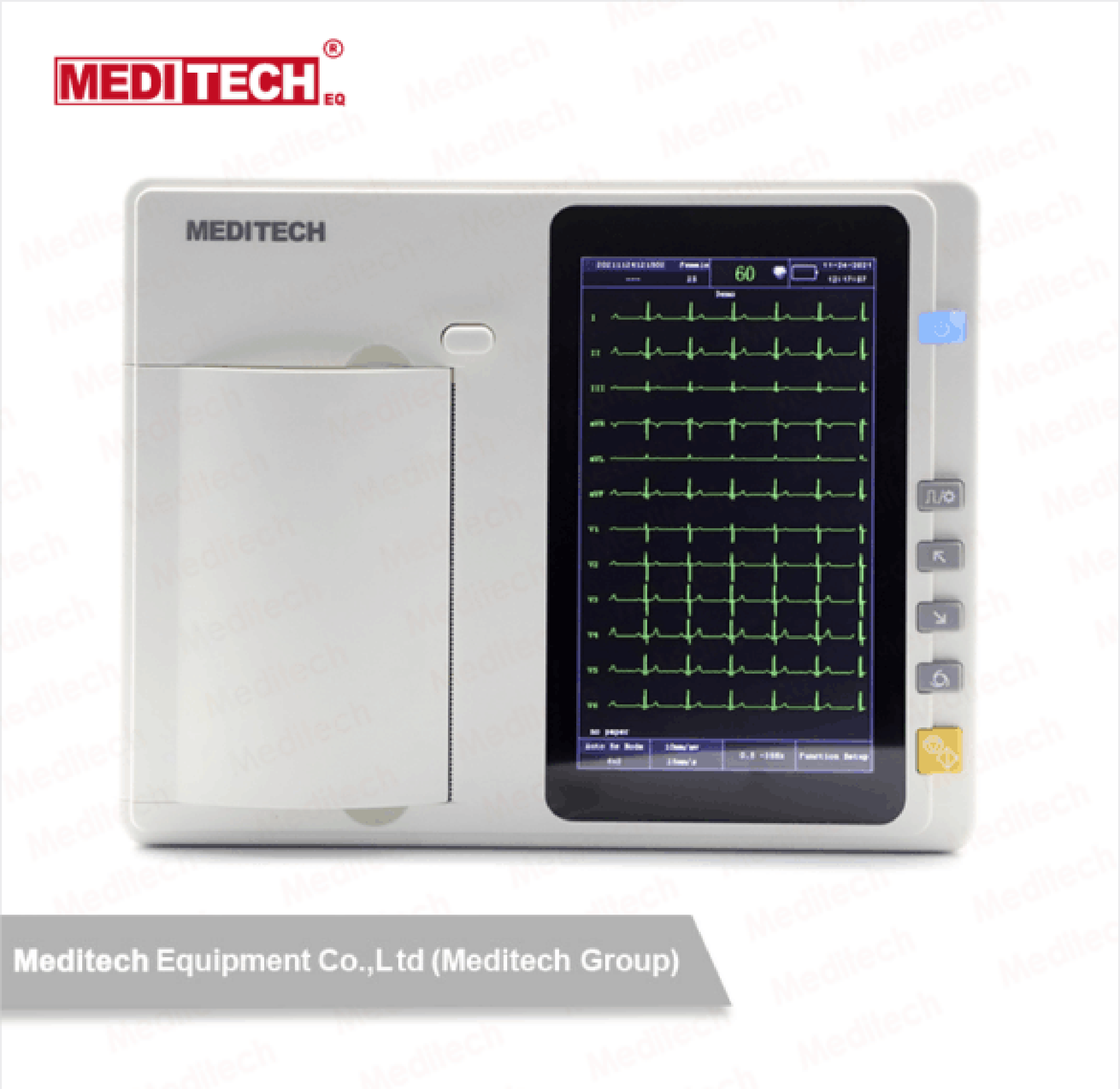 Meditech超薄、超轻、触屏六道心电图机