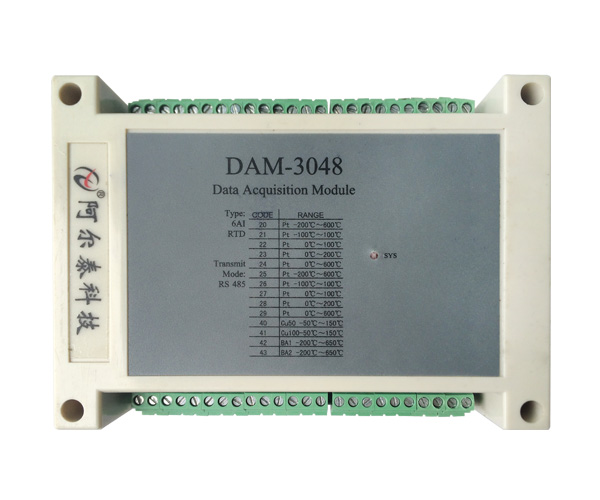北京阿尔泰科技16位采样频率10Hz输入模块DAM-3048